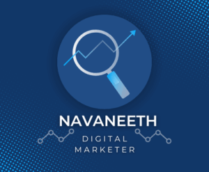 blue and white modern digital marketing logo